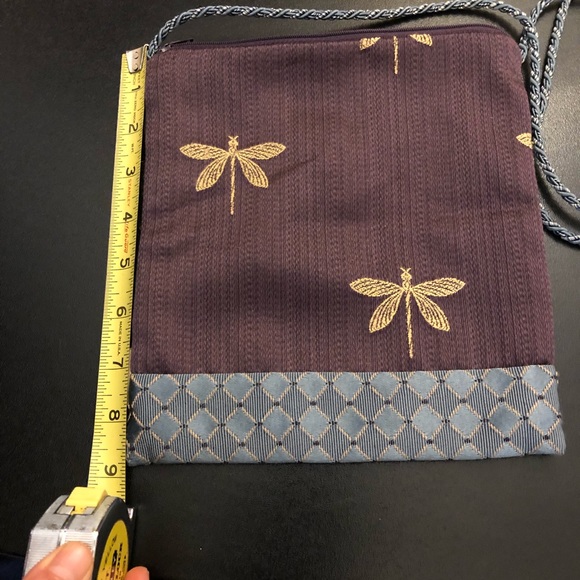 Handmade Artisan Crossbody Butterfly Print Handbag by Beatnik Bags - Picture 6 of 8